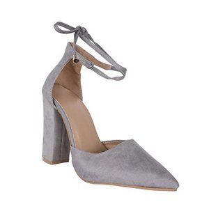 Huiyuzhi Womens Chunky Ankle Strappy High Heels